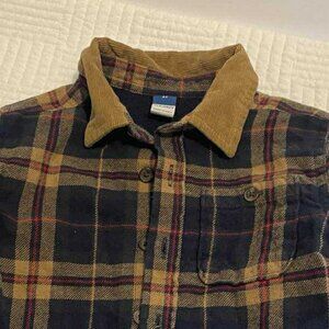 Old Navy Toddler Boy 2T Plaid Fleece Shirt